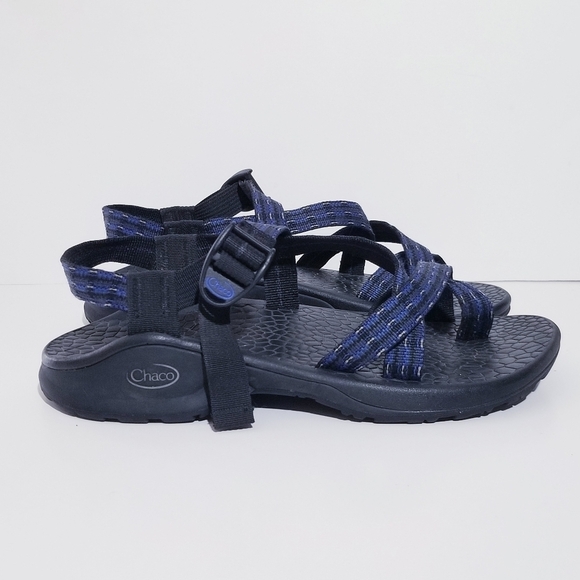 CHACO Blue Uptread Ecotread 2 Sandal V2 Outdoor Hiking Sandals Size 9 - Picture 8 of 15